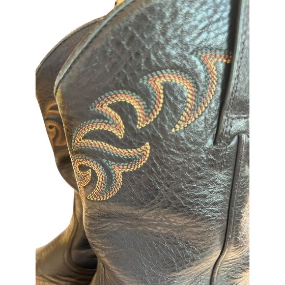 Ariat Mens Heritage black leather Roper boots western Size 8EE 35401 - Picture 6 of 12